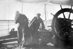 Dampskipet Sirius, 1916. To ukjente personer, en kvinne og e