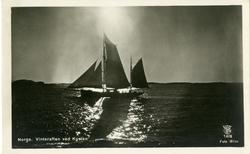 Norge. Vinteraften ved Kysten.