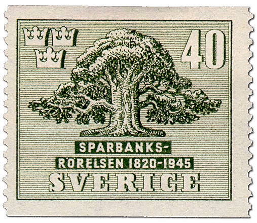 Ek, symbol för sparbanksrörelsen i Sverige.