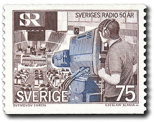 TV-insp med elektronisk färgkamera i riksdagen.