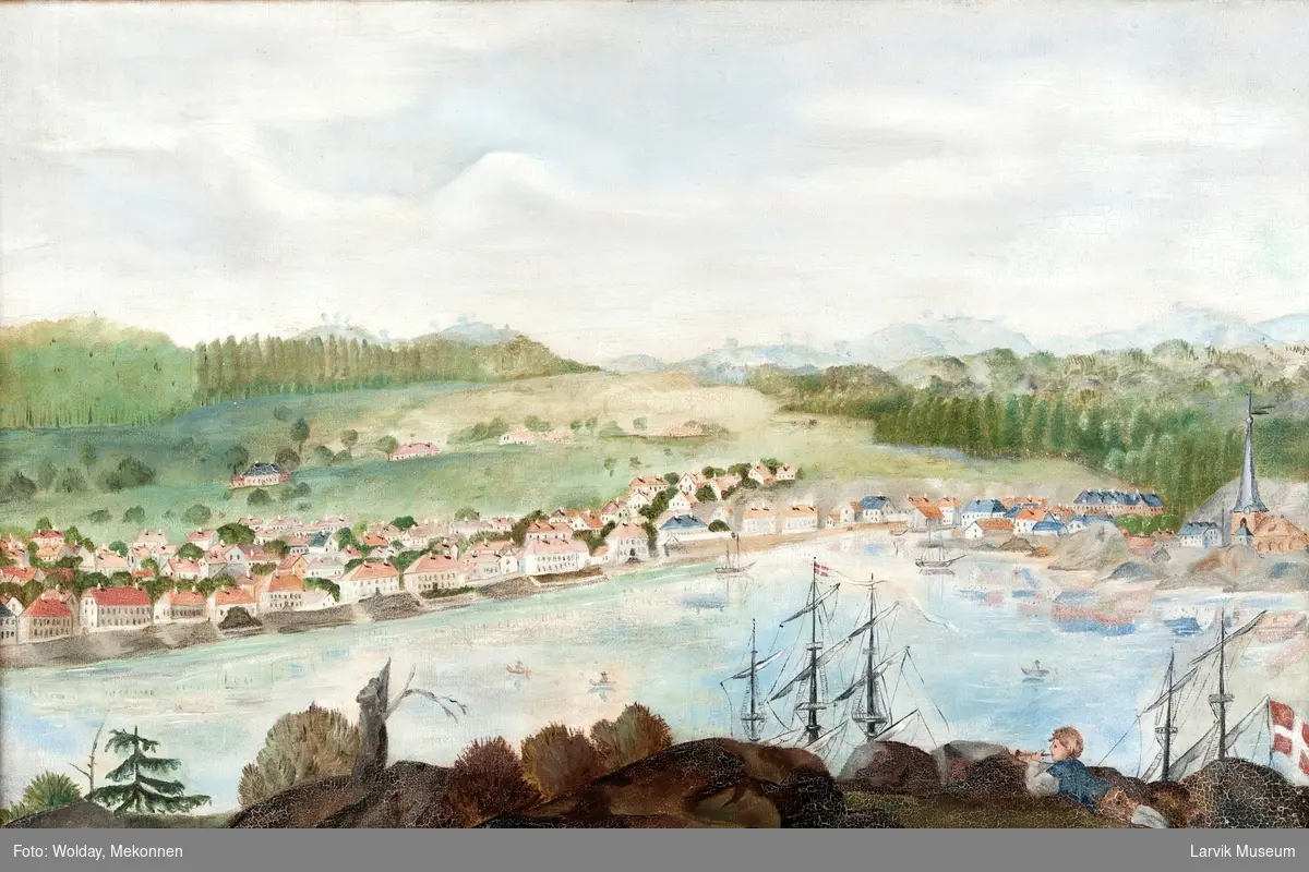 Larvik - havnen og byen