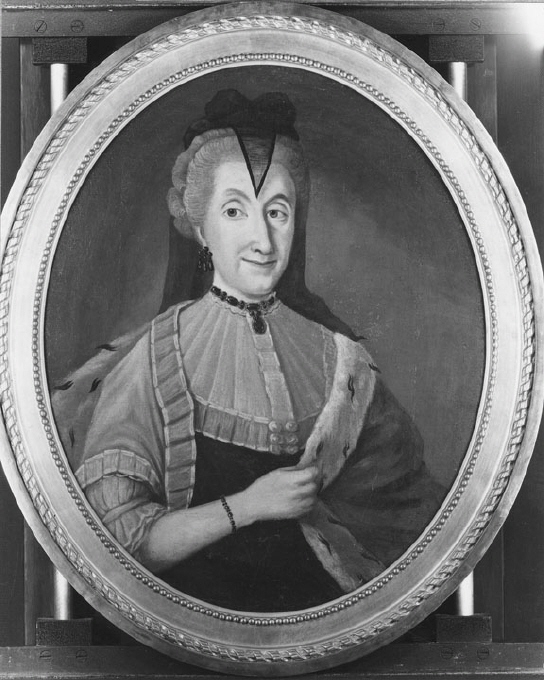 Porträtt av Maria Gyllenstierna af Lundholm, midjebild