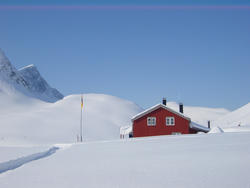 Måsvassbu påsken 02..Måsvassbu er en selvbetjent hytte som l