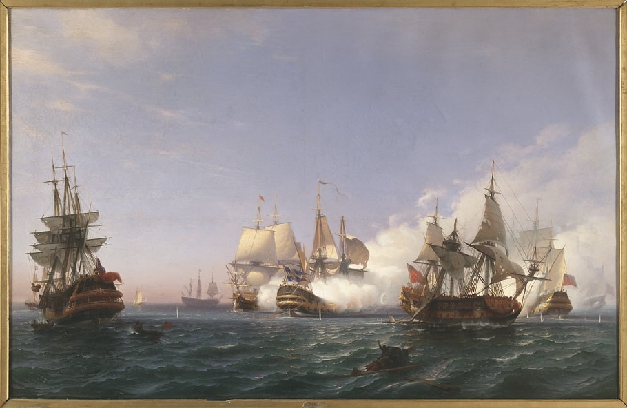 Skeppet Öland i strid med engelska örlogsfartyg år 1704