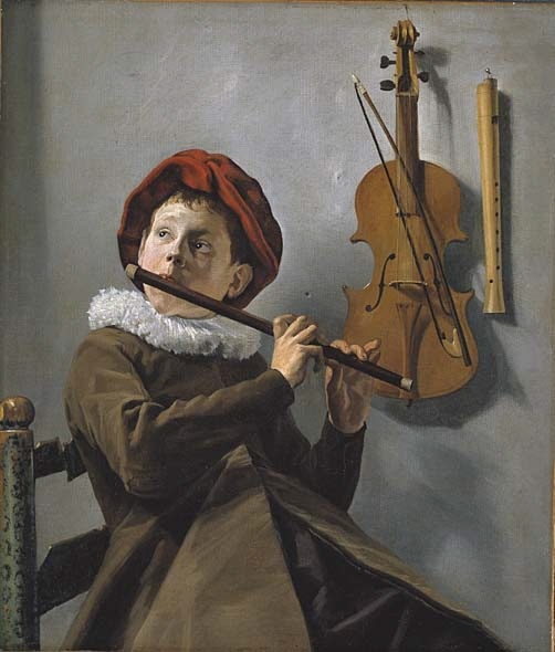 Målningen är ett av Leyster bästa och viktigaste verk. Den är troligen utförd i början av 1630-talet. Kompositionen är nyskapande och motivet är en kombination av genrebild, stilleben, och porträtt. I samband med förvärvet 1871 attribuerades målningen trots monogrammet till såväl Frans Hals som Jan de Bray. Den identifierades som ett verk av Judith Leyster först 1893 av Hofstede de Groot.