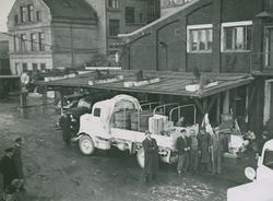 FWD lastebiler modell SU utlånt for brøyting til Finland i 1