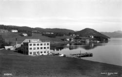 Postkort med motiv fra Angvik i Gjemnes kommune. Postkortet 