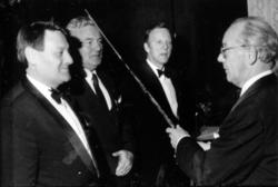 Fra Mannssangforeningen ";Varde's"; sangerfest, hvor vi ser 