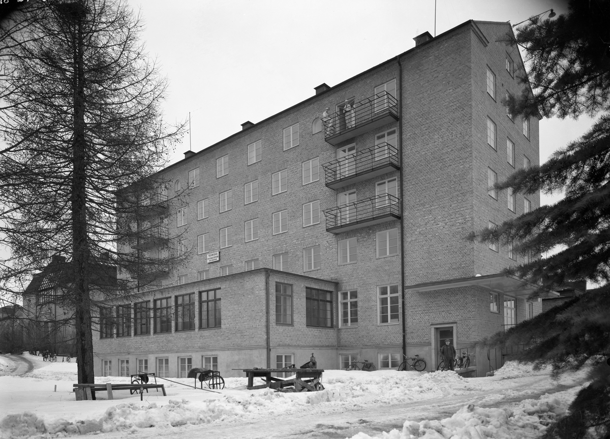 Nybyggnation vid Karlstads lasarett 1937.