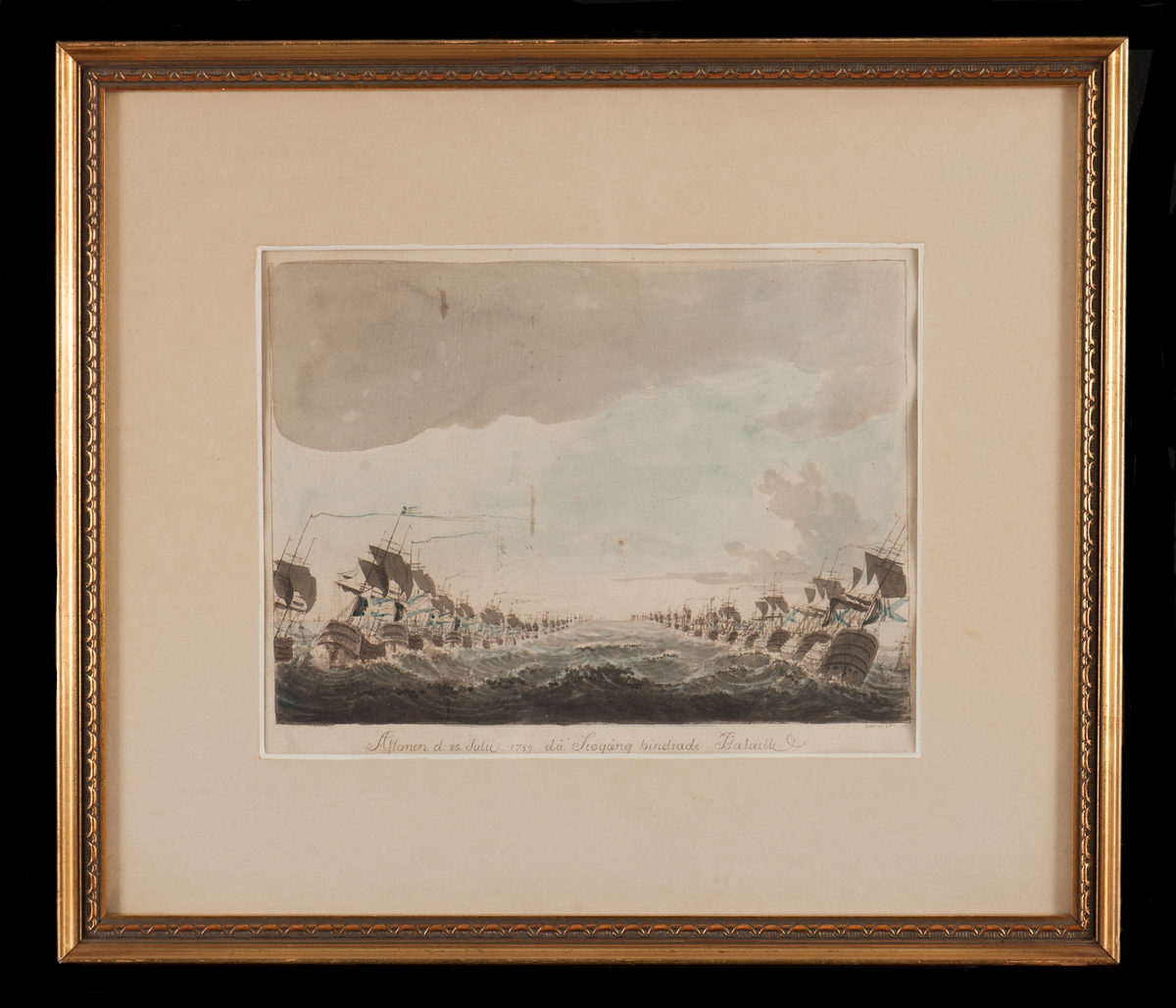 "Aftonen den 25 Julii  1789, då sjögång hindrade Bataille"