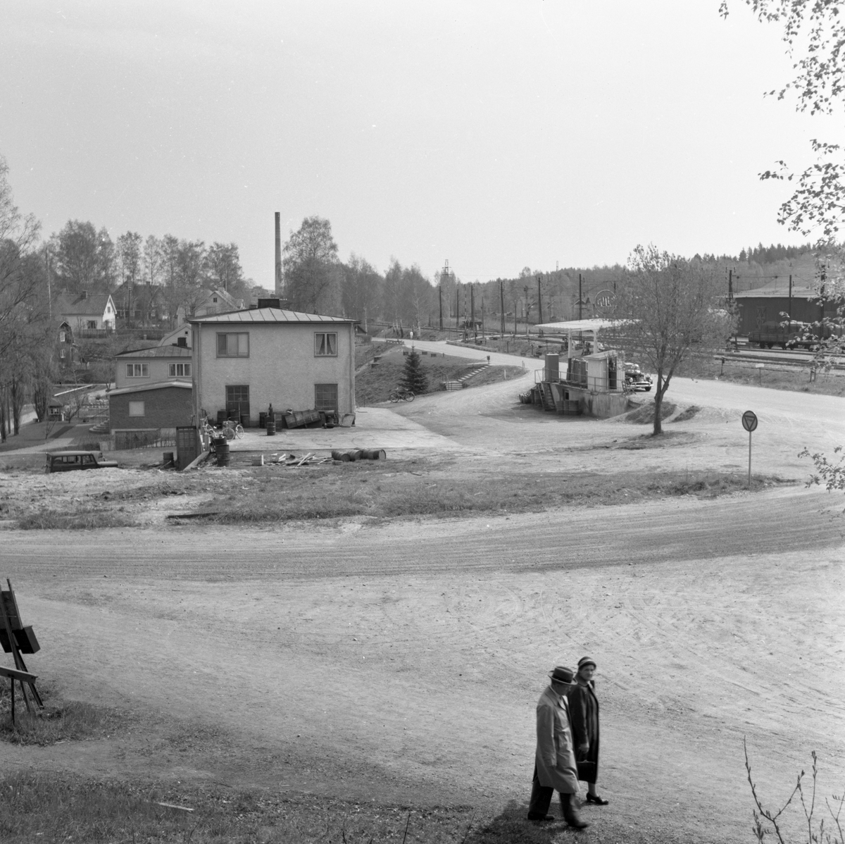 Någonstans i Värmland - från slutet av 1950-talet. Deje, taget från platsen för nuvarande brandstation. NKlJ till höger.