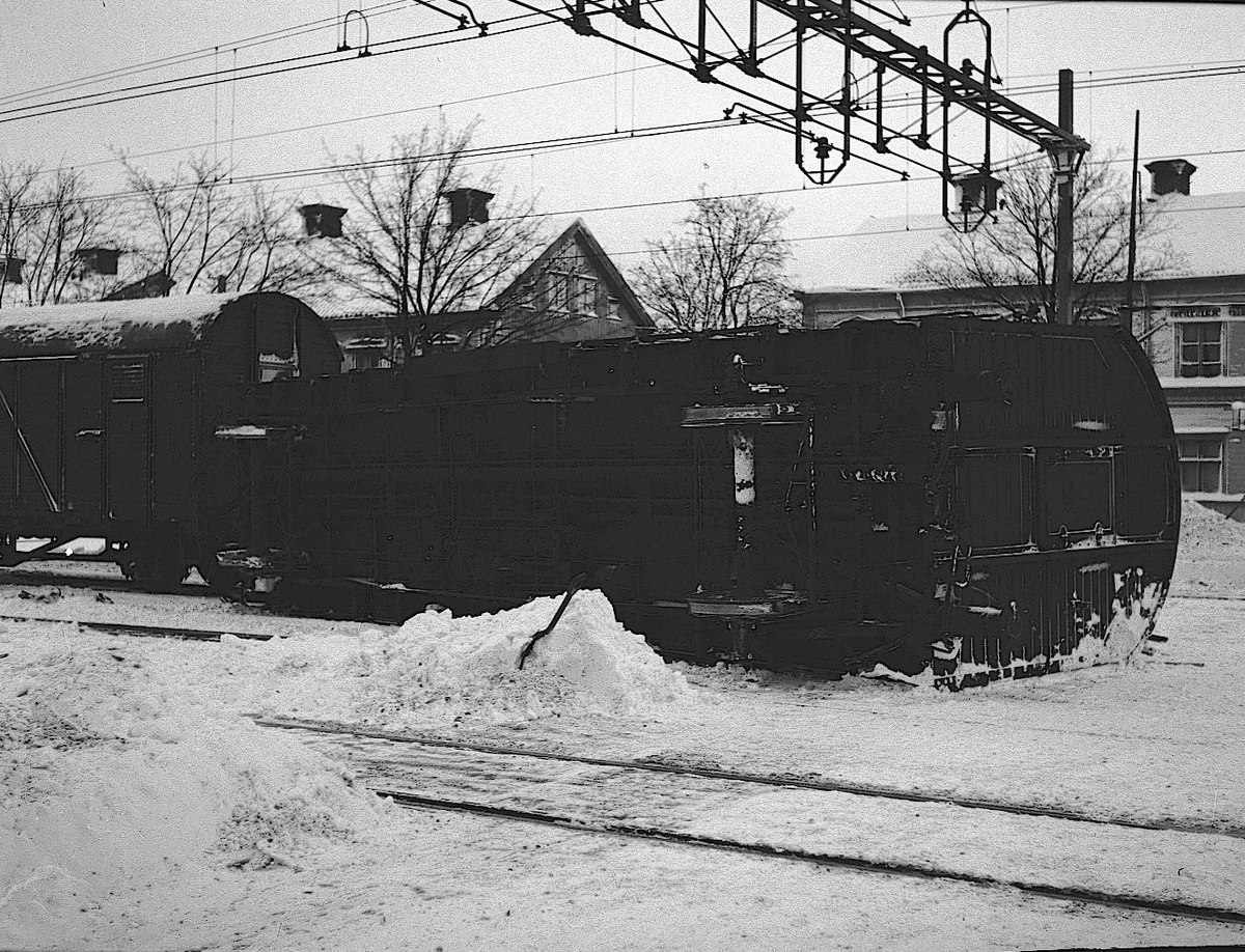 Buss/tågolycka vid Nynäs. Februari 1943



