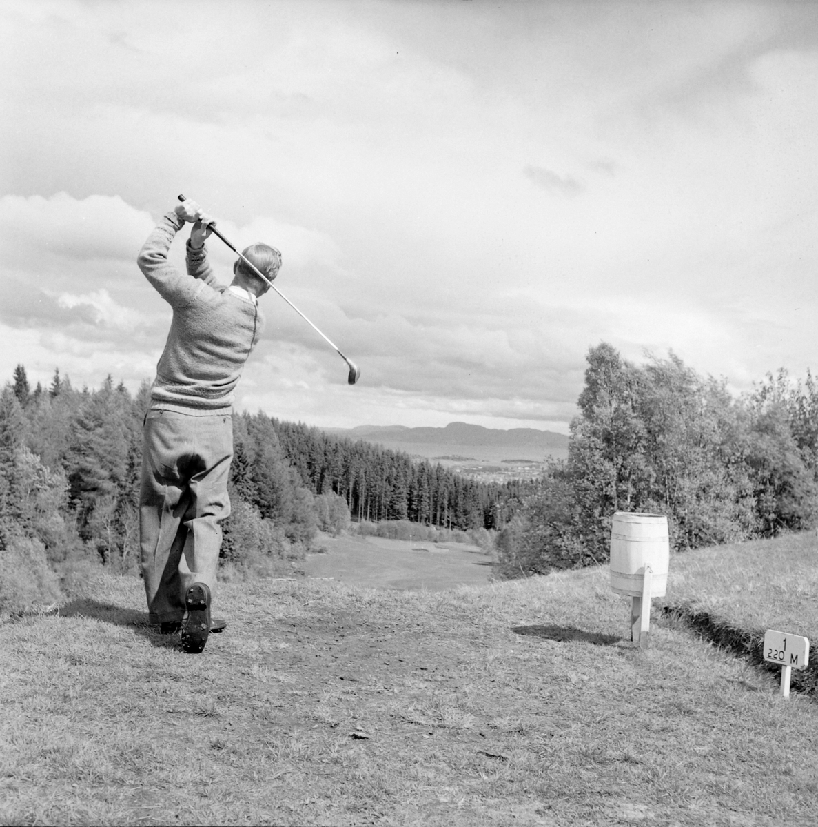 Golf på Sommersetra i Bymarka med Bill Spence