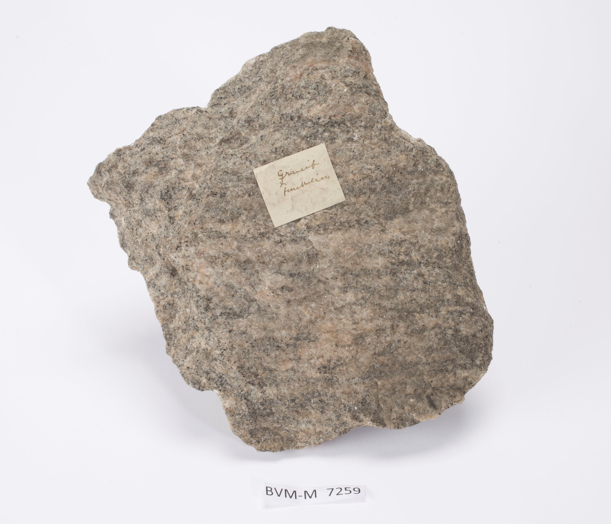 Etikett på prøve:
Granit
Funkelien