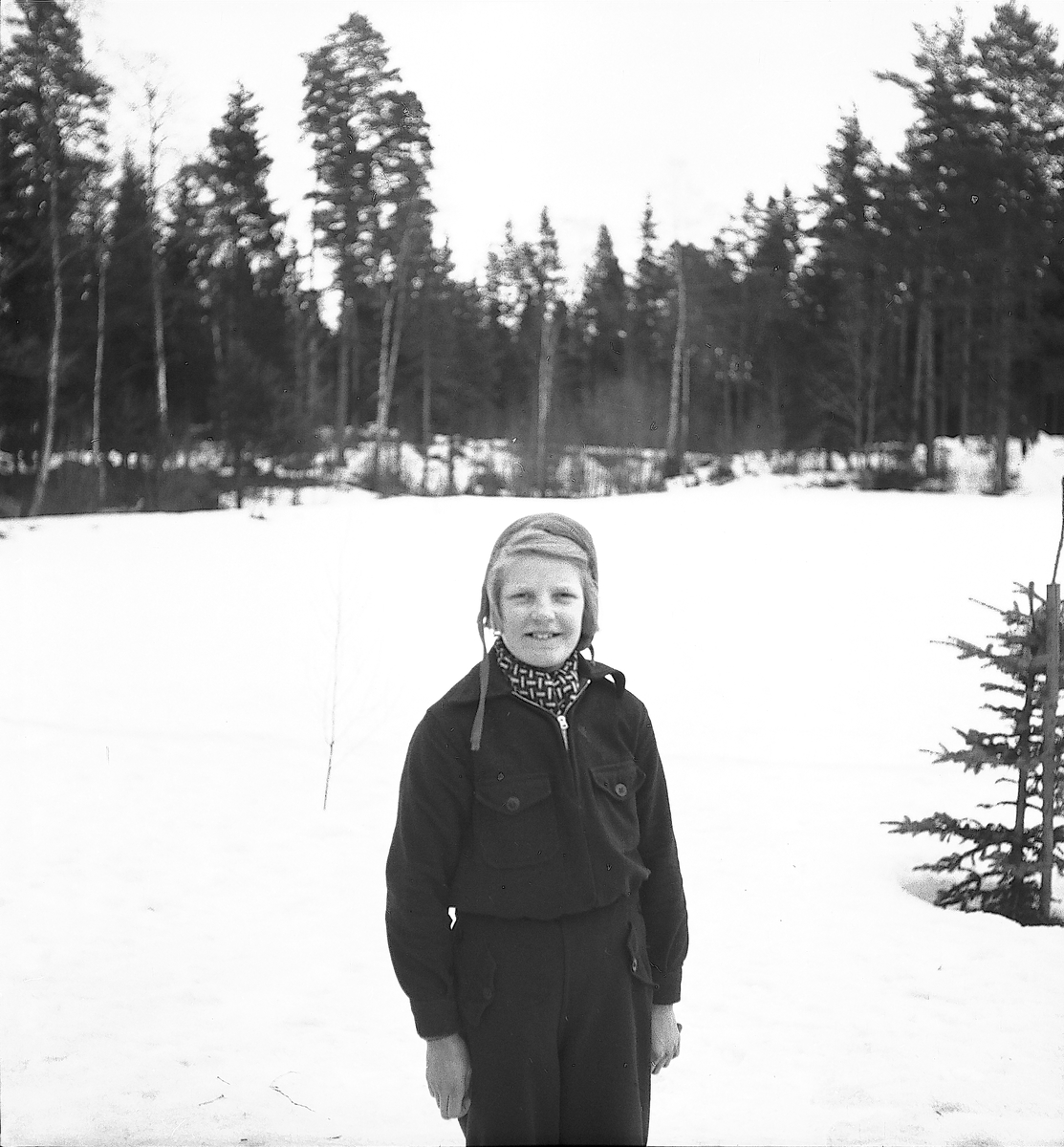 Februari 1938. Fettisdagstävling skidåkning.