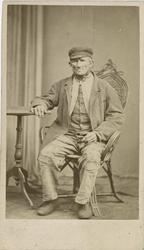 Fangeportrett. Hans Caspersen, Drammen, arrestert i 1870, in