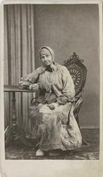 Fangeportrett. Dorthea Andersdatter Kantum, Eiker, arrestert