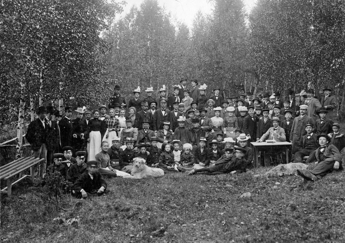 Godtemplarordens Gökotta vid Strömsborg. Sekelskifte 1800-1900.