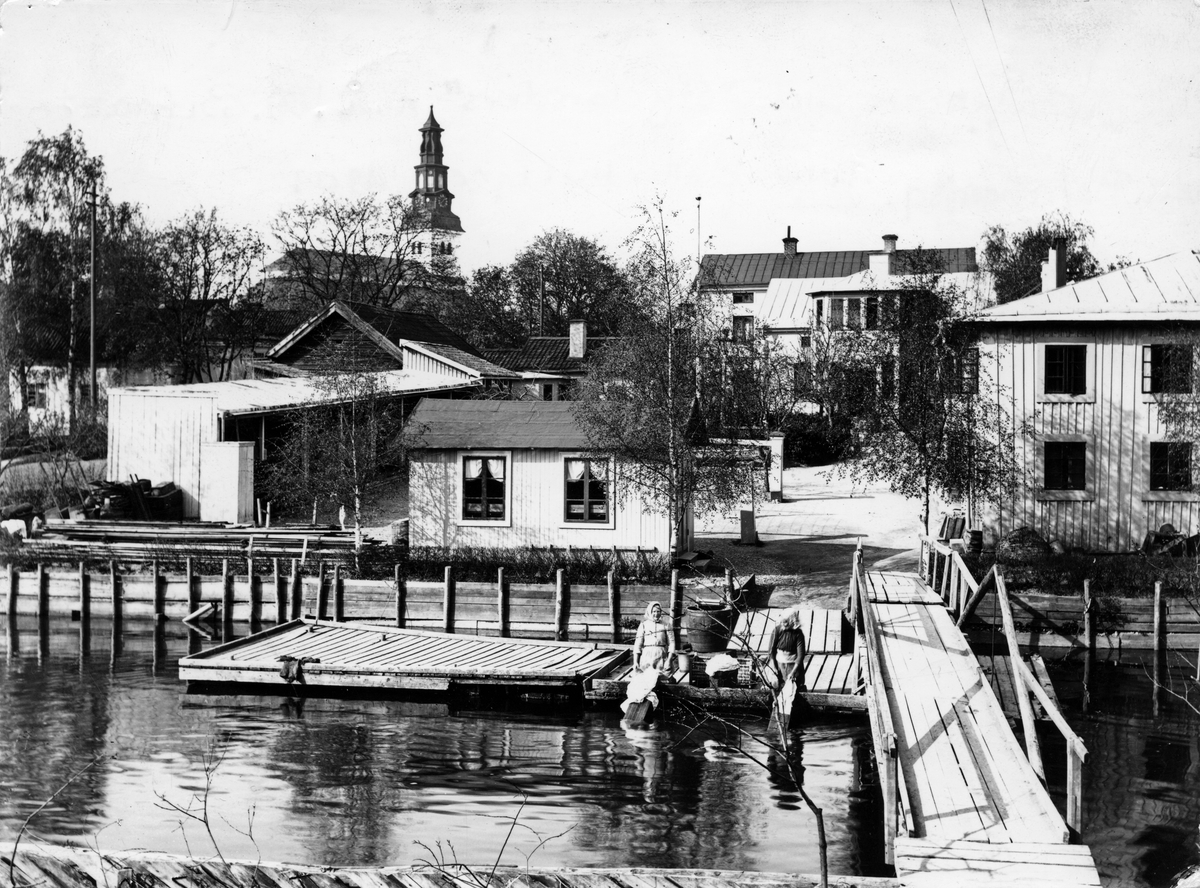 Gångbron vid Stylanders brygga, 1901.