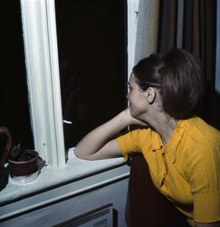 I tanker ved et vindu