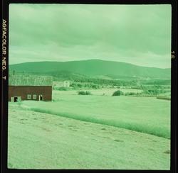 Åsen sett fra Riksveg 50. Nærmest er driftsbygningen på Melh