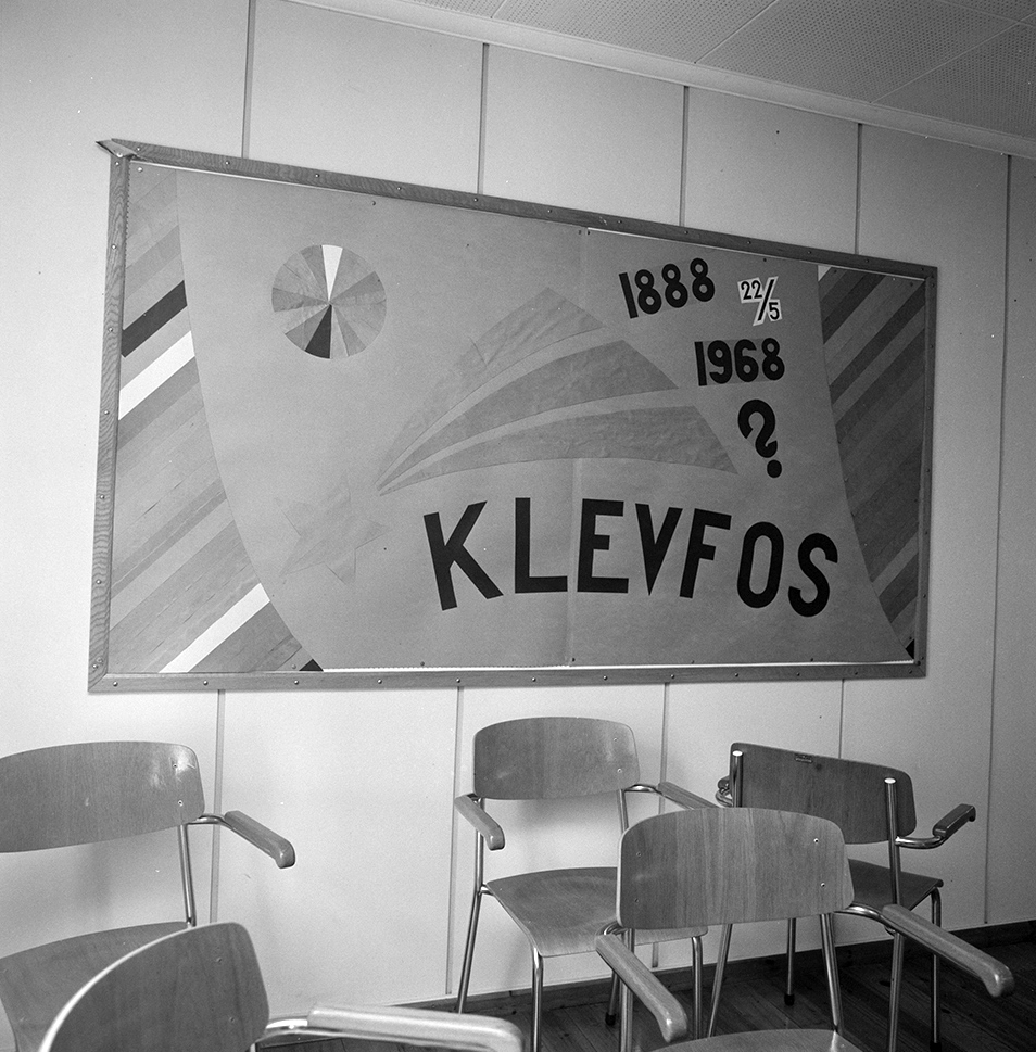 Klevfos Industrimuseum, Klevbakken, Ådalsbruk, Løten. Kontorbygningen, interiør, Hasselbakken.