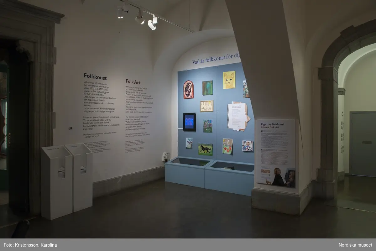 Dokumentation utställningen "Vad är folkkonst för dig" i samarbete med Klaragårdens dagverksamhet