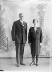 Brudeparet Johan Randen (f. 1901) og Anne Randen (f. Mallaug