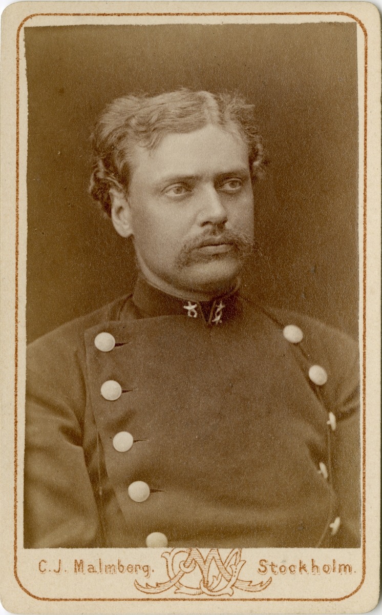 Porträtt av Frans Isak von Heland, löjtnant vid Svea livgarde I 1.
