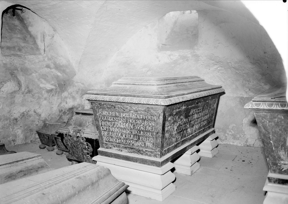 Sätuna gravkor i Björklinge kyrka, Uppland 1940