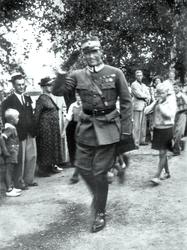 Mosseutstillingen i 1937 på Skarmyrfjellet. Kronprins Olav b