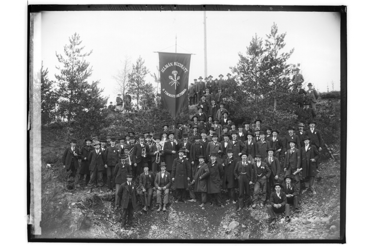Demonstrationståget den 1 maj 1903, av Ekebergs stenhuggare.