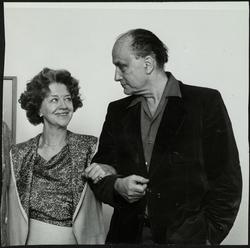 Aase Bye og André Bjerke.