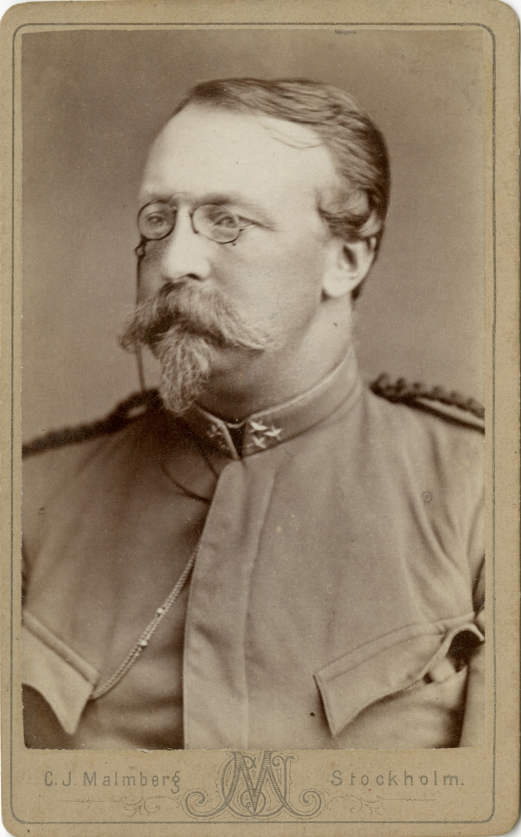Porträtt av Carl Werner Stuart, kapten vid Fortifikationen.