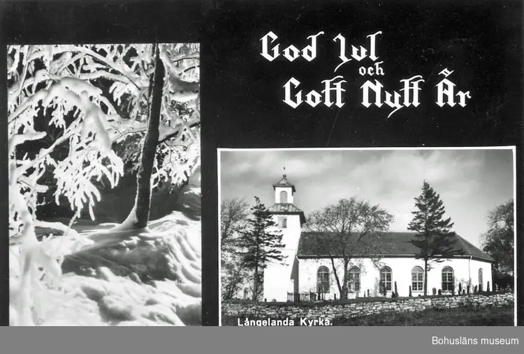 Text på kortet:"Långelanda kyrka".