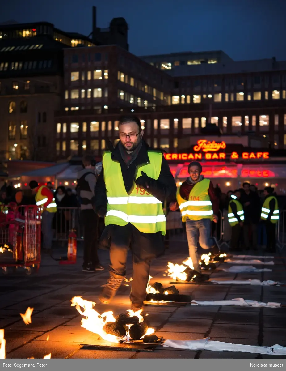 Eldfesten, Persiskt nyår, i Kungsträdgården i Stockholm 2017.