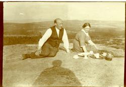 Sigurd og Ragna Islandsmoen på Blomstølen.