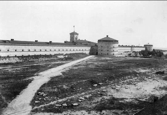 Fästningen. Slutvärnet omkr 1890-talet. Här syns gamla infarten till fästningen.