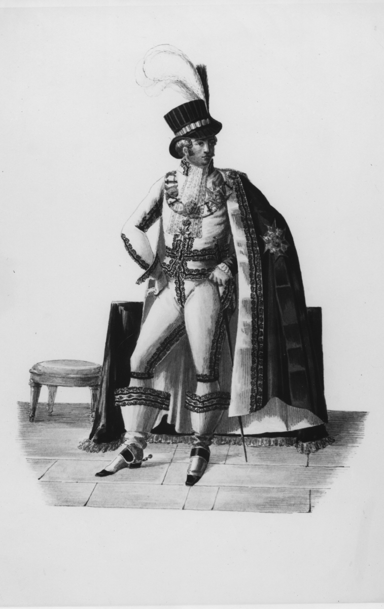 Riksdagen 1792. Tidstypisk uniform.