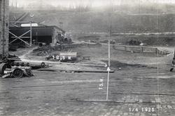 Oppmerking av ruinfunn ved mekanisk verksted på Borregård fa