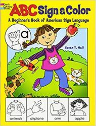 Fargeleggingsbok med ASL (American Sign Language/ Amerikansk tegnspråk) kr 79,- (Foto/Photo)