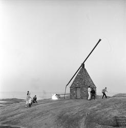 St. Hans, Vestfold, Tjøme, Verdens Ende, 23.06.1960. Folk ru