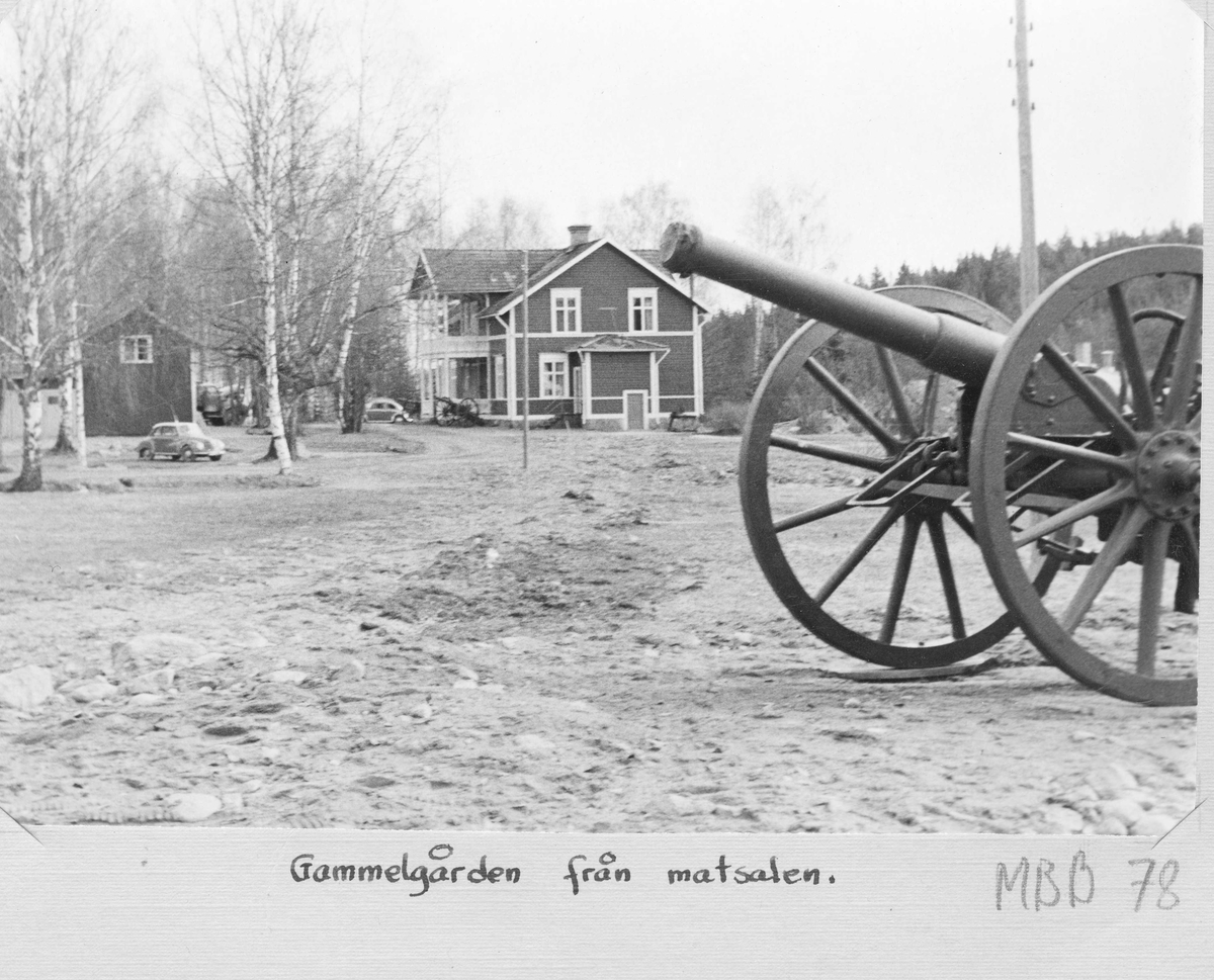 Gammelgården, Stagården, i Bollnäs sedd från matsalen.