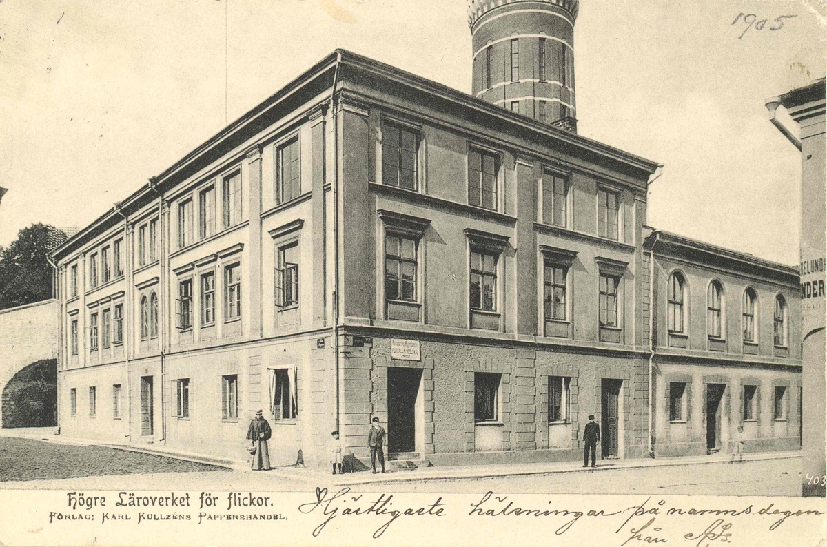 Nisbethska Elementarskolan för flickor. I byggnaden inrymdes senare biografen Palladium.