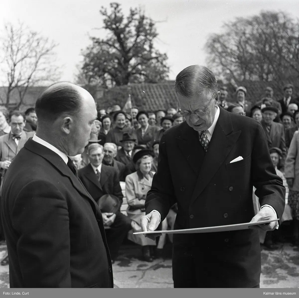 Gustaf VI Adolfs Eriksgata i Kalmar län 15 18 maj 1954. Kalmar läns
