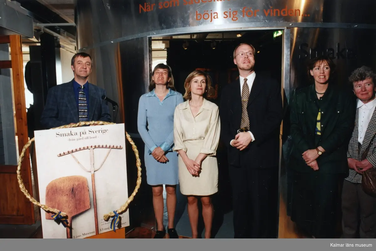Invigning av utställningen "Smaka på Sverige" 13/5 1997 på Kalmar Läns Museum.