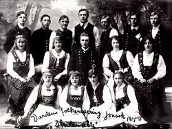 Vardens folkevisering Jonsok 1915. "Stride....kk"
