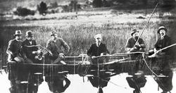 Krepsetur i Mysen-elva (ved Ramstadkrysset) i Eidsberg. Ca. 