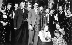 Trøgstadlærere samlet på Carlshøi Turishotell på lærer Oskar