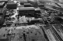 Oversikt av byggefelt, vest.